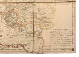 1803 - Magyarország és Erdély Ritka rézmetszetű határszínezett térképe ( Szabolcs, Heves, Bihar, Ara...