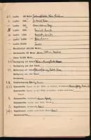 1912 Olympische Spiele in Stockholm német nyelvű programfüzet, viseltes állapotban, 33p