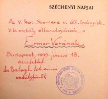 Széchényi napjai. Gróf Széchényi István élete és életműve időrendben. Szerk.: Csery-Clauser Mihály. ...