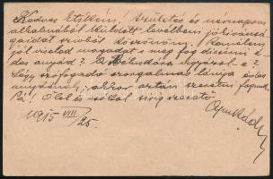 1915 Tábori posta levelezőlap / Field postcard "M.kir. pécsi 19. népf. gy. ezr. V. hadtápzászló...