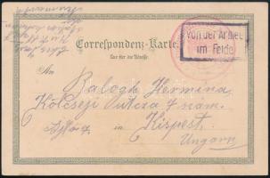 1916 Tábori posta képeslap / Field postcard "K.u.k. Etappenstationskommando Neumarkt (Tirol)"