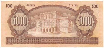 1990. 5000Ft "H 74363391" T:F
Adamo F49