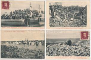 Shkoder, Shkodra, Skadar, Skodra, Scutari, Skutari; 4 db katonai témájú képeslap, hátoldalon Kriegsmarine bélyegzéssel / 4 pre-1945 military postcards