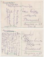 Gorizia, Görz; Weltkrieg 1914-15. / 2 pre-1945 postcards: WWI Austro-Hungarian K.u.k. military: demo...