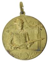 DN "Sportlövészet" kétoldalas, aranyozott fém díjérem füllel (44mm) T:XF,VF, enyhe aranyozás kopás