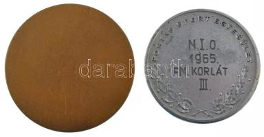 1965. "Postás Sport Egyesület - N. I. O. 1965. FM. KORLÁT III. / POSTÁS SE 1899" kétoldala...