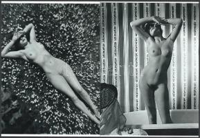 cca 1954 Glass Zoltán (1902-1982) magyar - angol fotóművész felvételei, 2 db modern nagyítás, jelzés nélkül, 21x15 cm