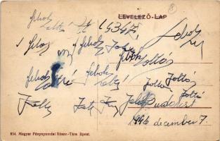 1946 Budapest XII. Mayer Ferenc árvaház (ma a Pannonia Sacra Katolikus Általános Iskola), ebédlő, be...