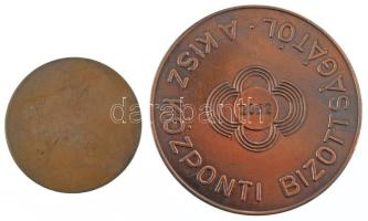 DN (1980 k.) "Aranyjelvényesek az Olimpiára / A KISZ Központi Bizottsága" kétoldalas bronz...