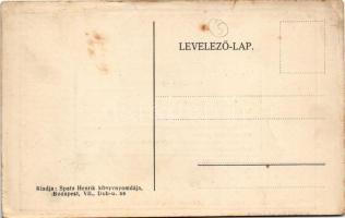 Királyért és hazáért. Héber feliratos katonai üdvözlőlap. Spatz Henrik kiadása, Judaika / WWI Austro...