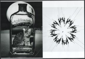 Weegee (korábban Arthur (Usher) Fellig (1899-1968) amerikai fotográfus trükkös felvételei, 2 db modern nagyítás, jelzés nélkül, 21x15 cm