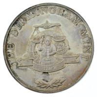 Nagy-Britannia DN "A Birmingham-i Pénzverde 1794 / Warwick-kastély, Warwickshire" kétoldalas, ezüstözött bronz emlékérem (45mm) T:XF, patina Great Britain ND "The Birmingham Mint 1794 / Warwick Castle, Warwickshire" two-sided, silver-plated bronze commemorative medallion (45mm) C:XF, patina