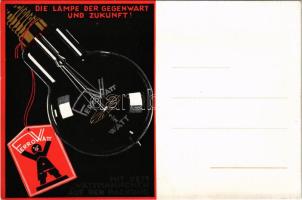 Die Lampe der Gegenwart und Zukunft! / FerroWatt villanykörte reklám / lightbulb advertisement (non PC)