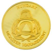 DN "Belügyminisztérium Országos Katasztrófavédelmi Főigazgatóság" kétoldalas, aranyozott fém emlékérem (42,5mm) T:AU (eredetileg PP)