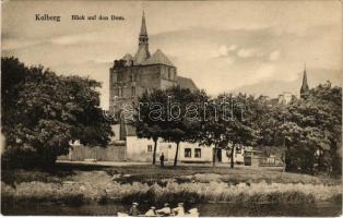 Kolobrzeg, Ostseebad Kolberg; Blick auf den Dom / dom (EK)