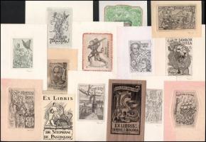 Tempinszky István (1907-1979): kb. 118 db ex libris és kisgrafika. Klf. Technikák, papír. Részben ceruzával jelzett. Klf. méretekben.