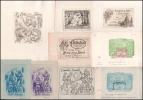 Tempinszky István (1907-1979): kb. 118 db ex libris és kisgrafika. Klf. Technikák, papír. Részben ce...