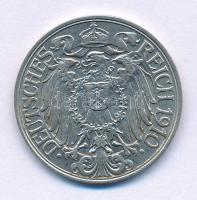Német Birodalom 1910J 25pf Ni T:AU,XF German Empire 1910J 25 Pfennig Ni C:AU,XF  Krause KM#18