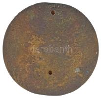 DN "Petőfi Sándor" egyoldalas, öntött bronz emlékérem, hátoldalán fúrt lyukakkal (80mm) T:...