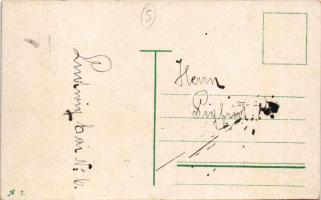 Wien, Vienna, Bécs; Schönbrunn Schloss Allee / castle park. Franz Joseph with hunting equipment. Art...