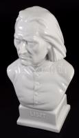 Herendi Liszt büszt. Jelzett, hibátlan, m: 23,5 cm