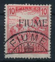 Fiume 1918 Arató 10f M.II. típusú felülnyomással (30.000) Mi 12 M.II.  Signed: Bodor