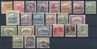 Fiume 1918 23 db bélyeg (14.250) Signed: Bodor