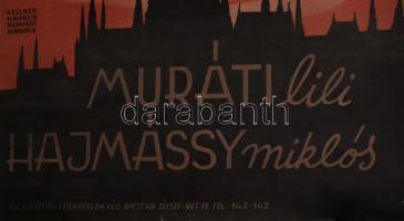 Ez történt Budapesten, 1944. Moziplakát (filmplakát, rácsplakát). Muráti Lili, Hajmássy Miklós, Rajn...