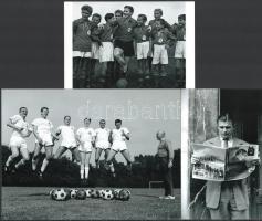 Puskás Ferenc (1927-2006) világhírű labdarúgóról - eltérő időben - készült felvételek, 6 db modern n...