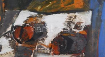 Klimó Károly (1936-): Csendélet. Olaj, farost, jelezve jobbra fent. Hátoldalán Képcsarnok Vállalat c...