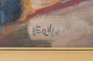 Balogh Ervin (1925-2020): Halászbástya, Budapest, 1970-es évek. Olaj, farost, jelezve balra lent. Há...