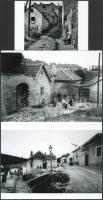 cca 1929 előtt készült felvételek a Tabánról, 3 db modern nagyítás, jelzés nélkül, 15x21 cm és 10x15 cm