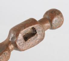 Antik fokos fej, Vörösréz. XVIII. sz. 14 cm