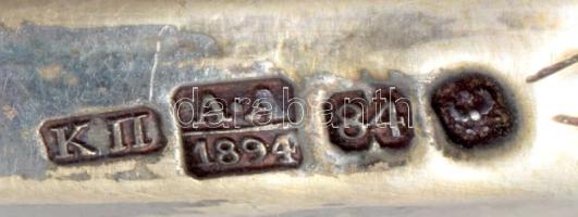 Tóramutató. Ezüst (Ag) antik, orosz, 84 zolotniki jellel. 92 g 38 cm /// Torah pointer. Antique Russ...