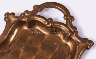 Réz tálca, 26x14 cm