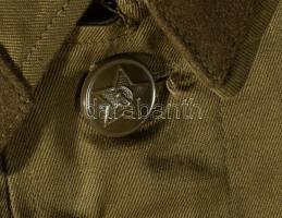 Szovjet, orosz katonai egyenruha garnitúra: nadrág, zubbony, gyakorló és díszelgő sapka