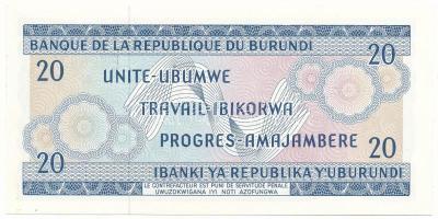 Burundi 1968. 20Fr "E 328426" T:UNC
Burundi 1968. 20 Francs "E 328426" C:UNC