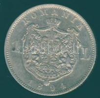 Románia 1894. 1L Ag T:2- k