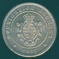 Német Államok / Sachsen 1865B "Johann" Ag T:2+