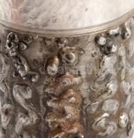 Fém váza. Kézzel díszített 22 cm