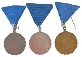 DN (~1970) "Kiváló Véradó" (3xklf: bronz fokozat + ezüst fokozat + arany fokozat" rés...