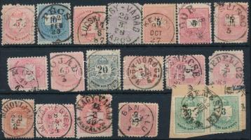 18 db krajcáros bélyeg szép / olvasható bélyegzésekkel