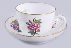 Herendi Eton mintás 6 db-os mokkás csésze készlet, aljjal. Kézzel festett, jelzett, minimális kopáss...