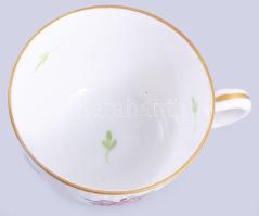 Herendi Eton mintás 6 db-os mokkás csésze készlet, aljjal. Kézzel festett, jelzett, minimális kopáss...