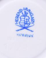 Herendi Eton mintás 6 db-os mokkás csésze készlet, aljjal. Kézzel festett, jelzett, minimális kopáss...