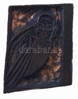 Perei Zoltán (1913-1992): Keleti bölcs. Fa nyomódúc. Nyomódúcról készült grafikával ellátott papírto...