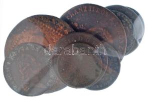 1763-1881. 11db-os Habsburg Cu érmetétel T:VF-VG