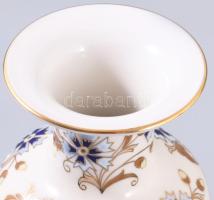 Zsolnay búzavirág mintás váza, kézzel festett, jelzett, hibátlan, m: 27 cm