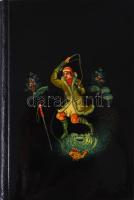 Orosz lakkozott borítós naptár notesz, dobozában