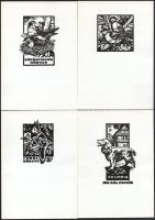 Kékesi László 15 linómetszete. Bp., é.n., KBK Grafikagyűjtő és Művelődési Egyesület, 15 t. (Komplett...